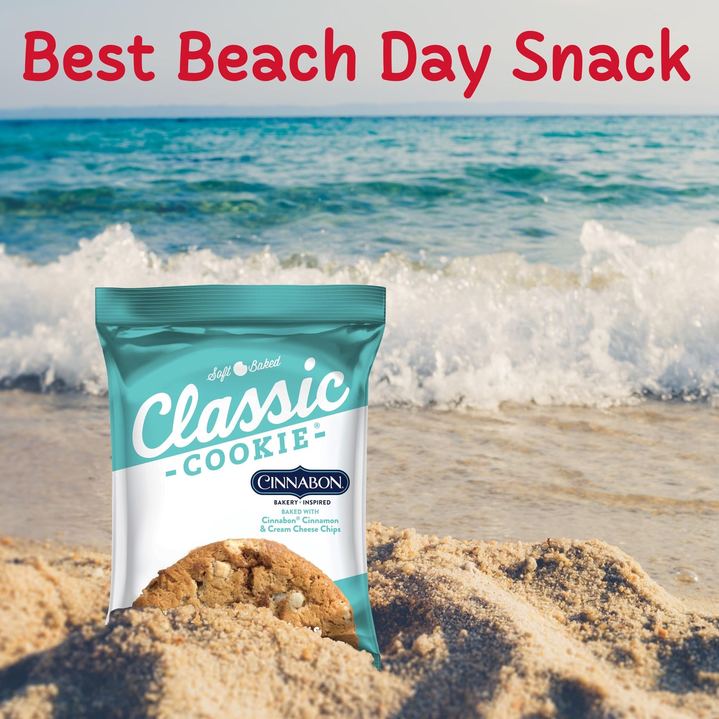 Classic Cookie, Soft Baked Cookie, Cinnabon Cookie 3Oz, 8 Count Pack