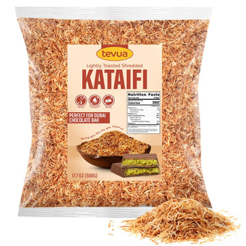 Lightly Toasted Kataifi For Of Dubai Chocolate Filling  17.7Oz (500G) Pack Of Kataifi Pastry  Ideal For Homemade Kunafa  Arabic Sweets And Creative Recipes  Infused With Rich Dubai Chocolate Ingredients