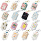 Studio Oh! Hand Sanitizer Holder With Travel Bottle Refillable Mini Bottle In Sunny Skies Ahead With Portable Keychain Holder Ke