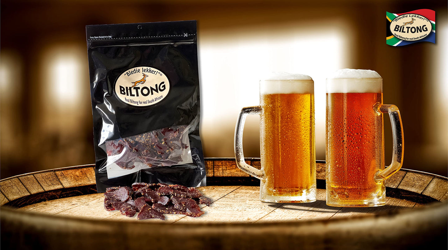 Bledie Lekker Sliced Beef Biltong One Pound Resealable Bag - 16Oz