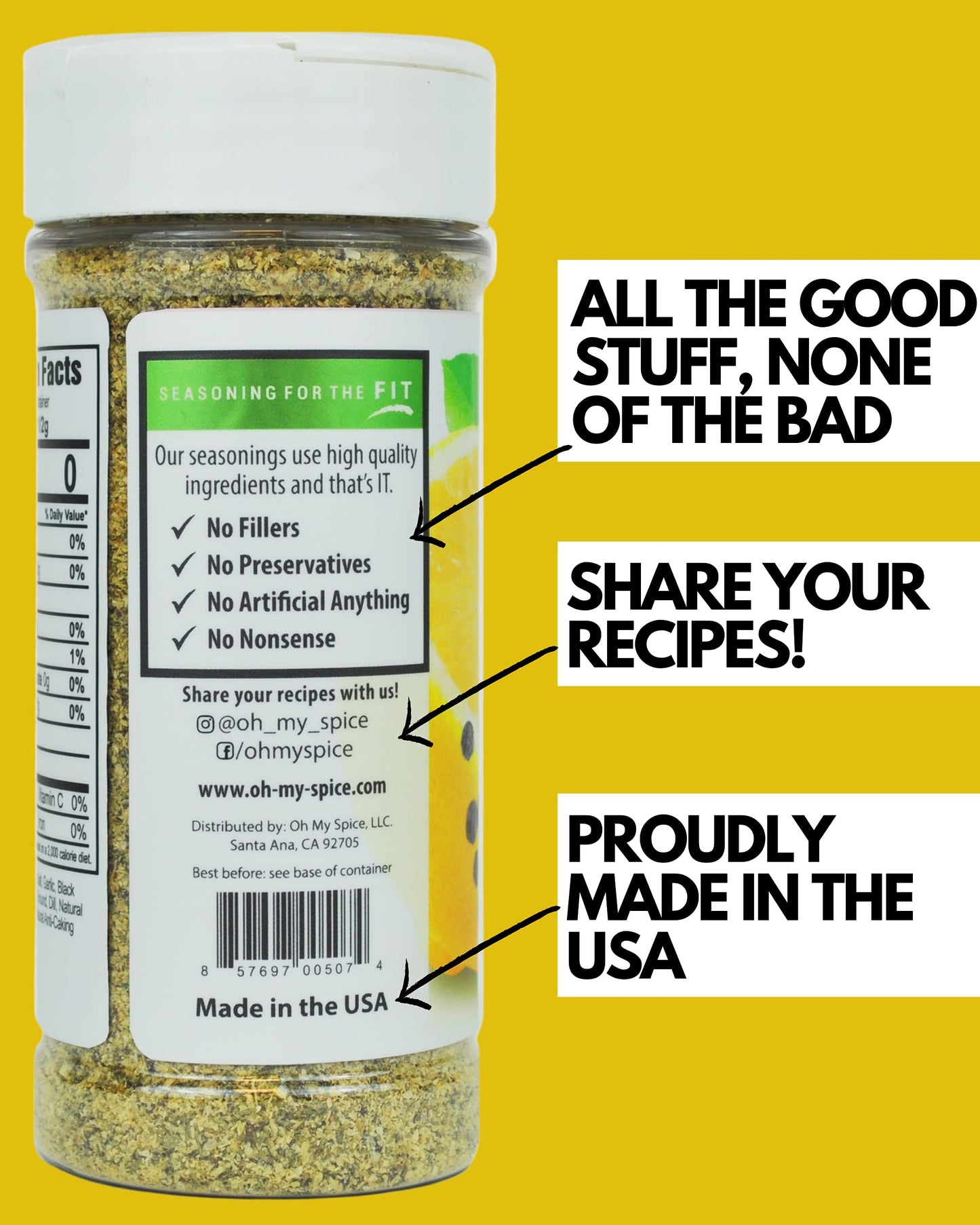 Chicken Seasoning Lemon Pepper Seasoning - Gluten Free & Low Sodium Lemon And Pepper Seasonings For Turkey, Seafood & Vegetable. Poultry Seasonings. Salad, Salmon & Chicken Dust For Grilling. 3.9Oz