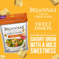 BRIANNAS Sweet Onion Croutons - Baked Flavor, Crispy - 5 oz Bags - 3 Pack