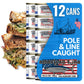 American Tuna Sushi-Grade Wild Albacore Tuna, No Salt Added, MSC Certified, 12 Pack of 6 Ounce Cans
