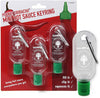 Pocket Sriracha Mini Sriracha Hot Sauce Bottle Keyring 3 PACK Bring Hot Sauce with you Everywhere - Great Chilli Sauce Gift (Shi