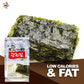 KWANGCHEONKIM Seasoned Sea  Snacks - 27 Packs of Roasted Laver, 4g Each, Total 108g