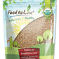 Food to Live Organic Hard Red Wheat Berries, Non-GMO, Vegan, 3 Pounds, Kosher, Raw, Sodium and Sugar Free