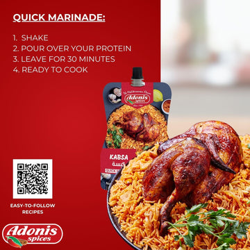 Adonis - Kabsa Quick Marinade, 6 oz (170g), Ready to Use Liquid Seasoning Marinade