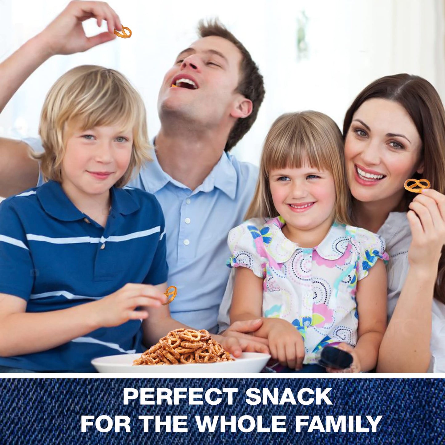 Gratify Pretzel Party Mix Sea Salt & Sea Salt Twists Bundle (2 Pack) Vegan Gluten Free Oven Baked