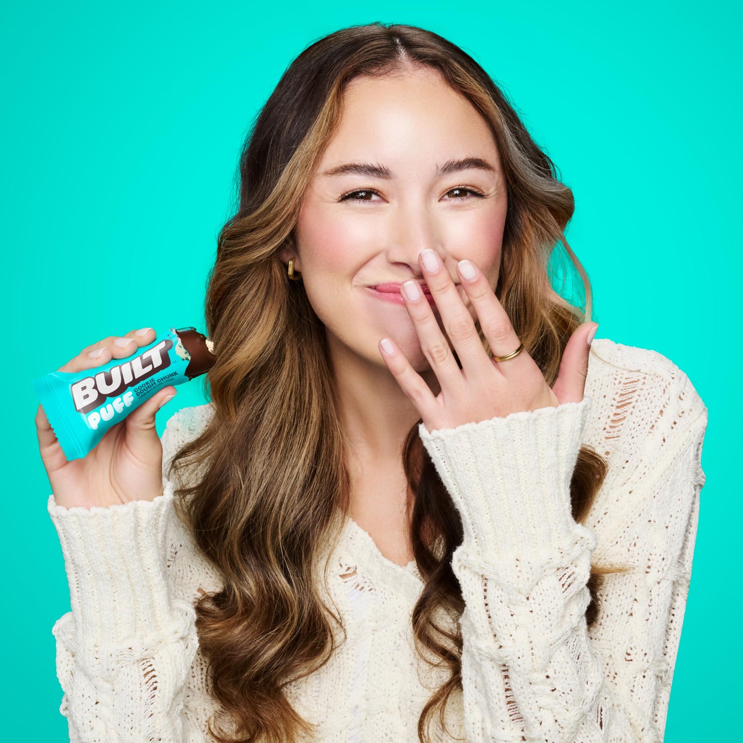 Built Bar, Puff Protein Bars, Cookie Dough Chunk Puff, 15g Protein Snacks, On-The-Go Bars, Only 160 Calories, 8g Sugar, Collagen