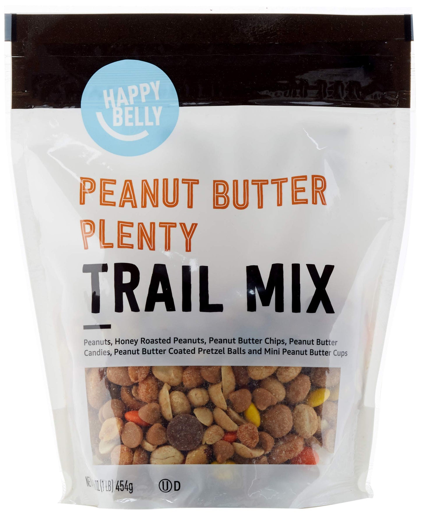 large online retailer Brand - Happy Belly Peanut Butter Plenty  Trail Mix  1 pound (Pack of 1)