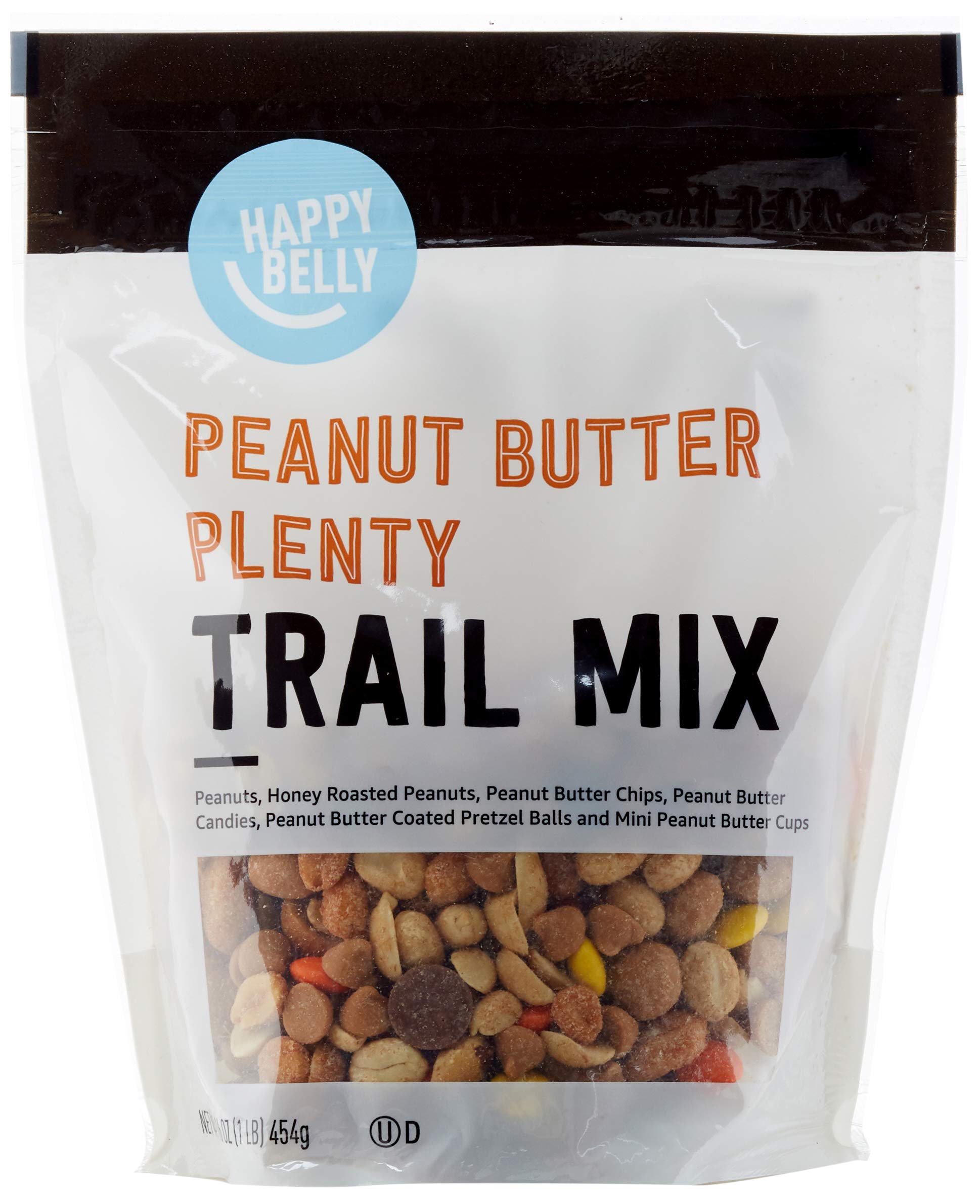 large online retailer Brand - Happy Belly Peanut Butter Plenty  Trail Mix  1 pound (Pack of 1)