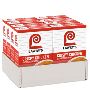 Lawrys Seasoned Coating Mix, Crispy Chicken, Tasty Swap for Breadcrumbs When Preparing Meatloaf, Meatballs, or Burgers, and Mak