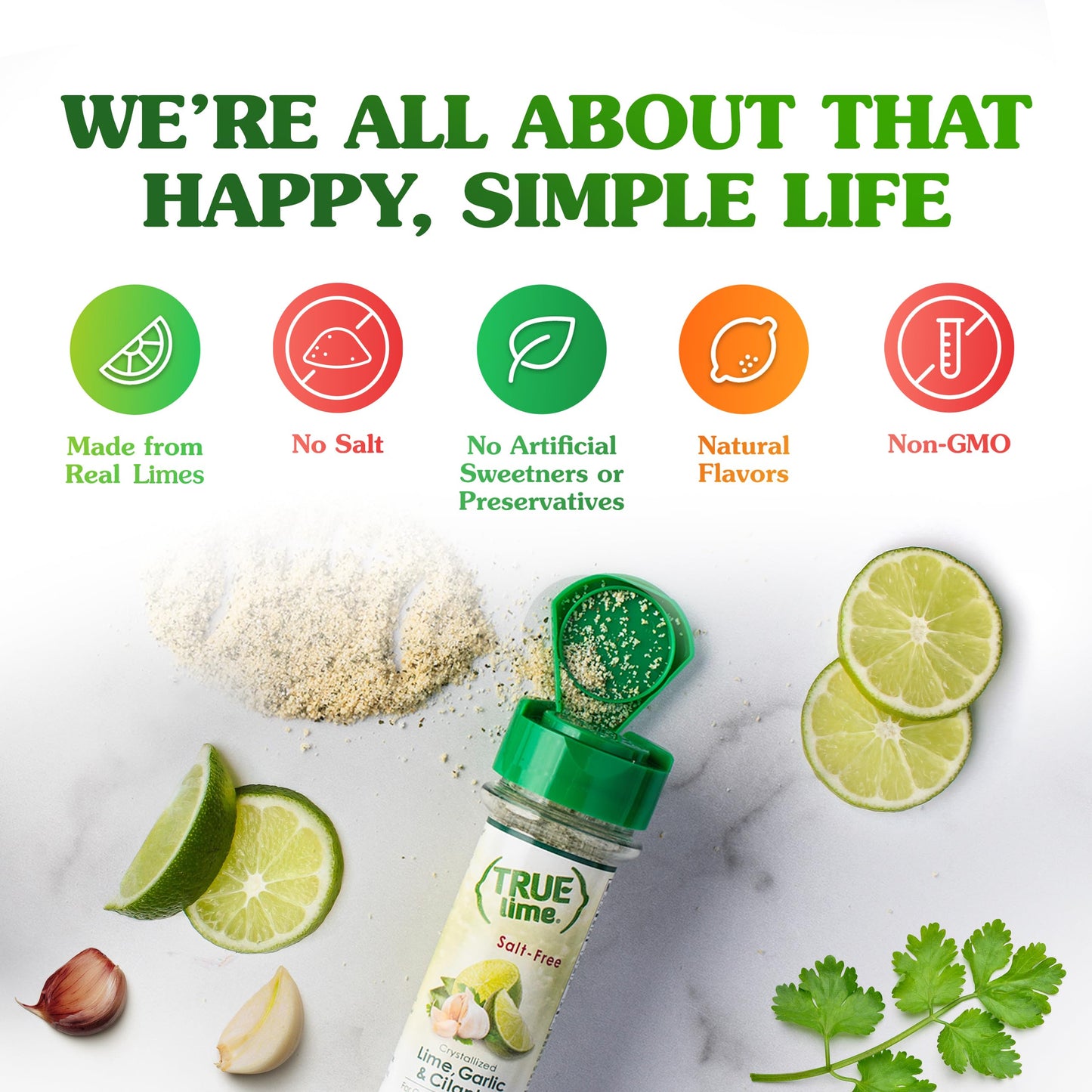 True Lime Garlic And Cilantro Spice Blend, 1.94 Oz, 18 Pack