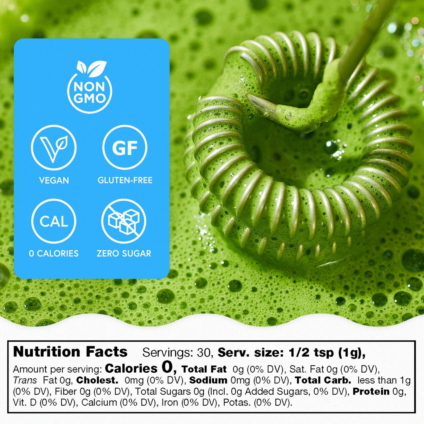 MATCHABAR Matcha Powder - Ceremonial Grade Japanese Green Tea - 80g - Vegan, Zero Sugar, 0 Calories