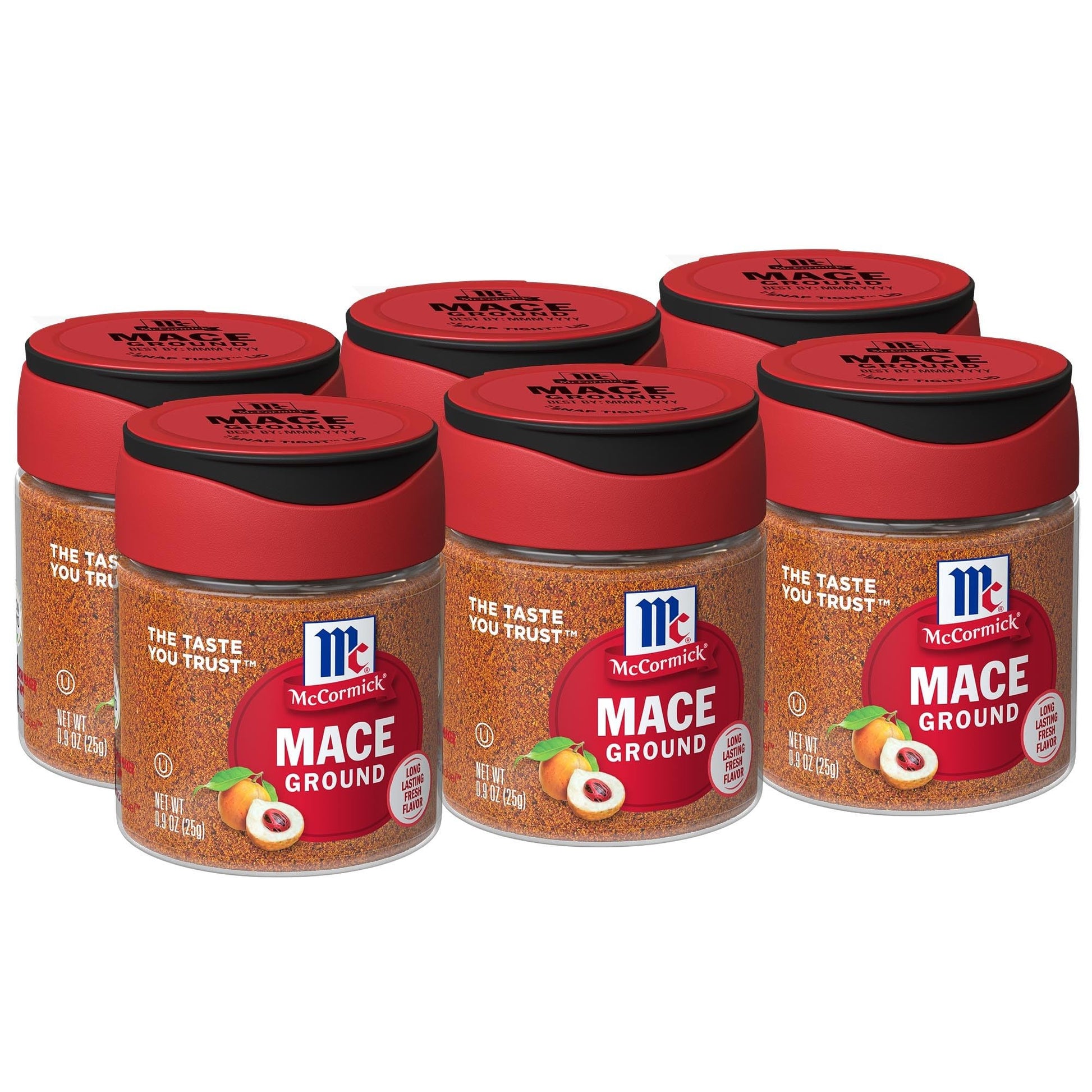 McCormick Ground Mace, 0.9 oz - Pack of 6, Model 052100002521