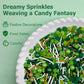 Kercky Green Sprinkles for Cake Decorating, St. Patricks Day Mix with Shamrock Jimmies for Ice Cream & Cupcakes