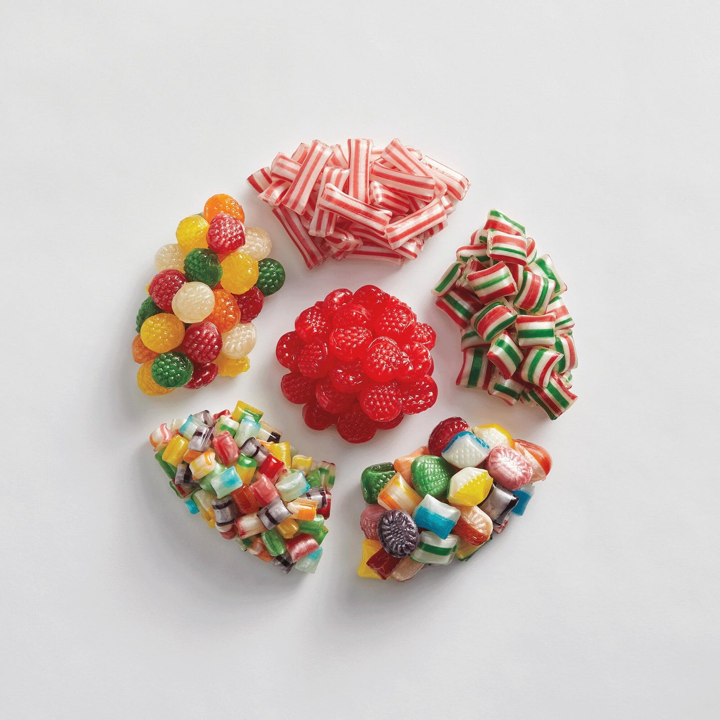 The Swiss Colony Traditional Candy Tin - 1 lb. 14 oz. Net Wt.: Old Fashioned Hard Candy Mix, Raspberry Drops, Pillows - Perfect