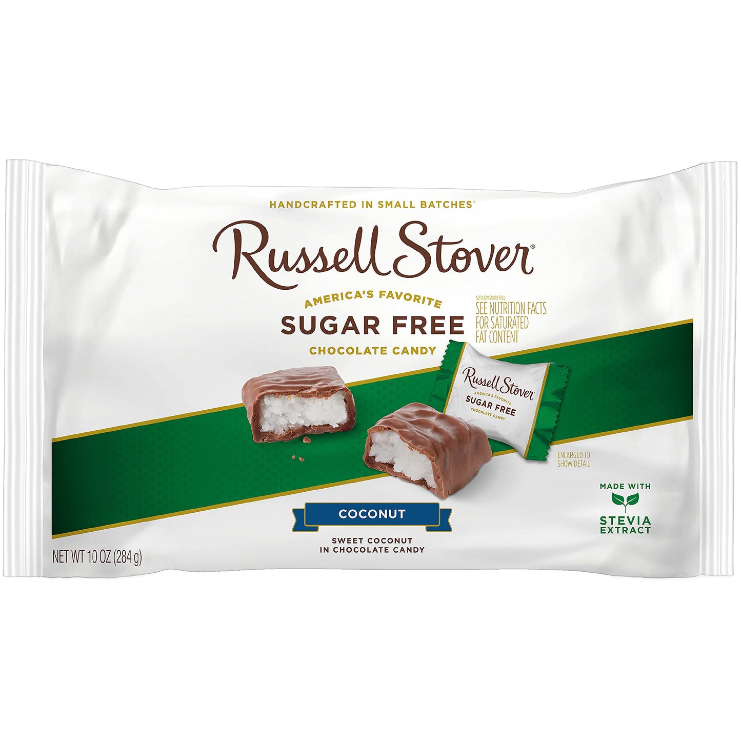 Russell Stover Sugar-Free Laydown Bag Coconut, 10 Ounce