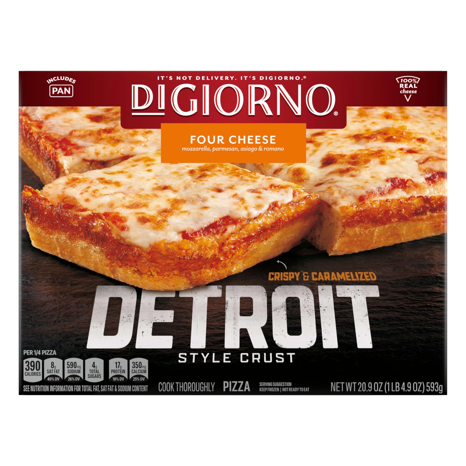 Digiorno Detroit Style Crust Four Cheese Pizza (Frozen) 1.306 lb.