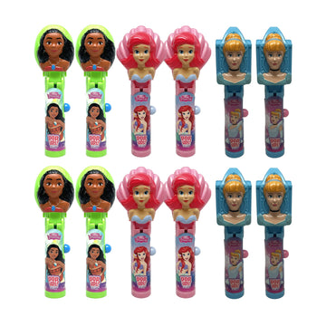 Pop Ups! Disney Princess Lollipop Holder | Collectable Disney Toy Lollipop Case | Princess Party Favors For Halloween, Goodie Ba