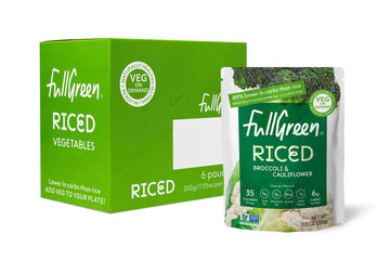 Fullgreen, Riced Broccoli And Cauliflower, 100% Veg, Shelf-Stable, No Preservatives, Vegan, Keto And 89% Lower-Carbs Than Rice!