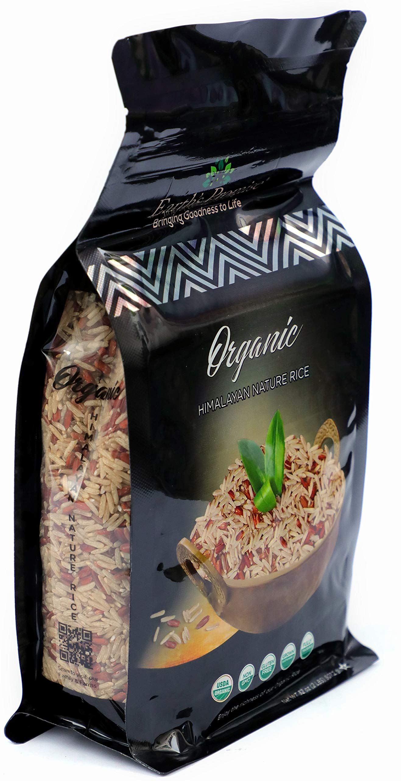 Earths Promise - Organic Red Rice & Brown Rice 32 oz (1-Pack) - Organic, Non-GMO, Low-Glycemic Index, Gluten Free, Allergen Fre