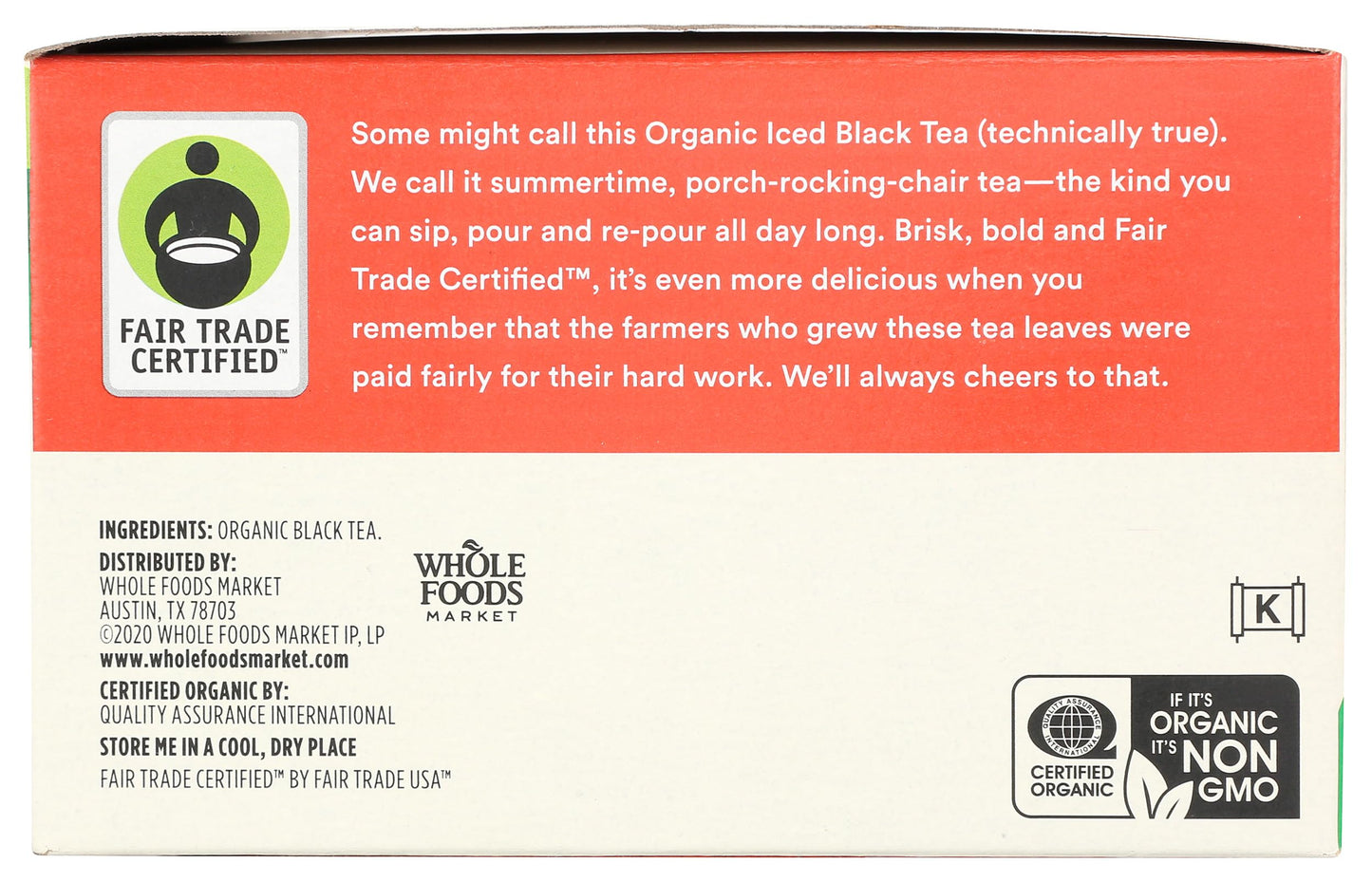 365 By Whole Foods Market, Organic Black Iced Tea, 22 Count