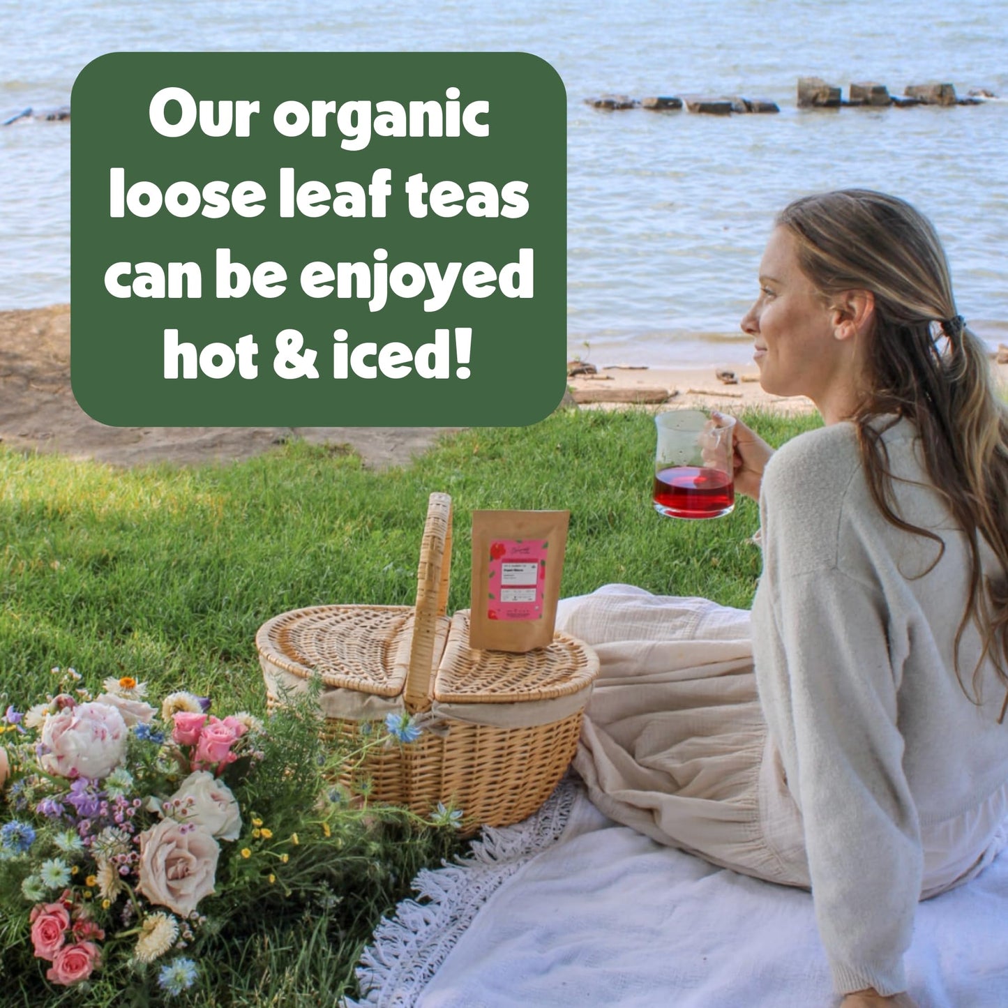 Heavenly Tea Leaves Organic Black Lavender Loose Leaf Tea, 4 oz., Strong & Brisk, Great for Hot or Iced Tea, Naturally Caffeinated