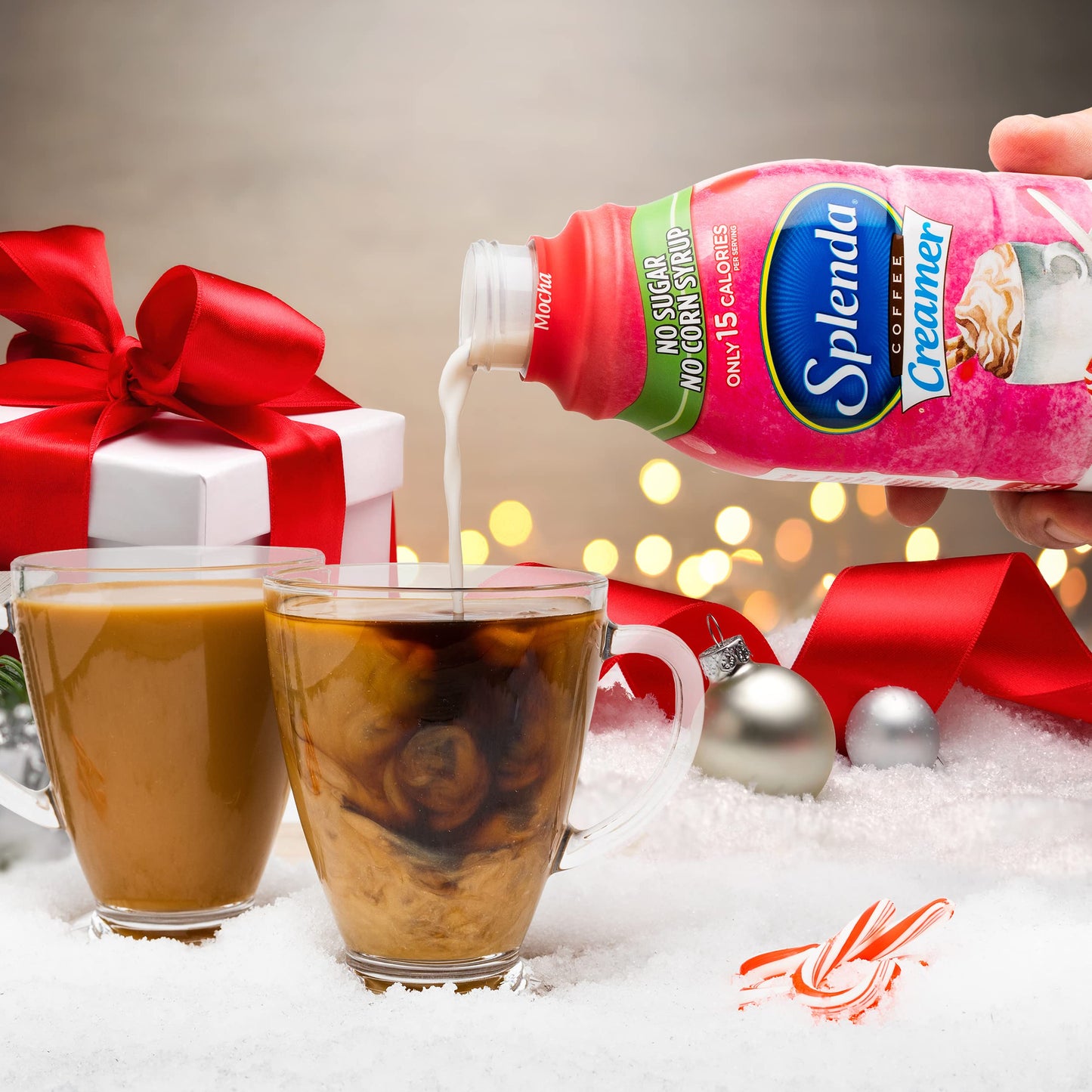 SPLENDA Sugar Free Coffee Creamer  32 Fl Oz. Peppermint Mocha.