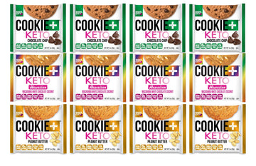 Bake City Cookie Plus Keto | 1Oz Variety Pack Best Sellers Cookies (12 Pack), Gluten Free, 0G Sugar, Only 1.5G Net Carbs, Good Fats, 5G Protein, Kosher, No Artificial Flavors