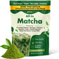 Ceremonial Grade Matcha Powder Infused with Moringa  Green Tea Extract  L-Theanine  Inulin  Spirulina  Ceylon Cinnamon  and Lemon Balm - 100% First Harvest Japanese Tea (30 Servings)