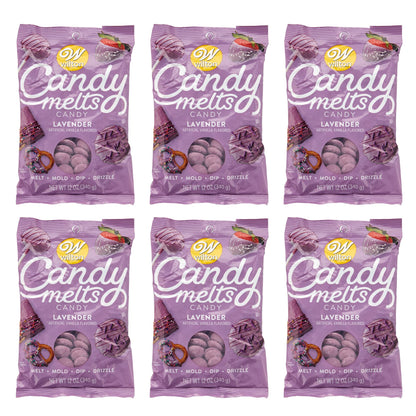 Wilton Lavender Candy Melts Candy, 12 oz, Pack of 6