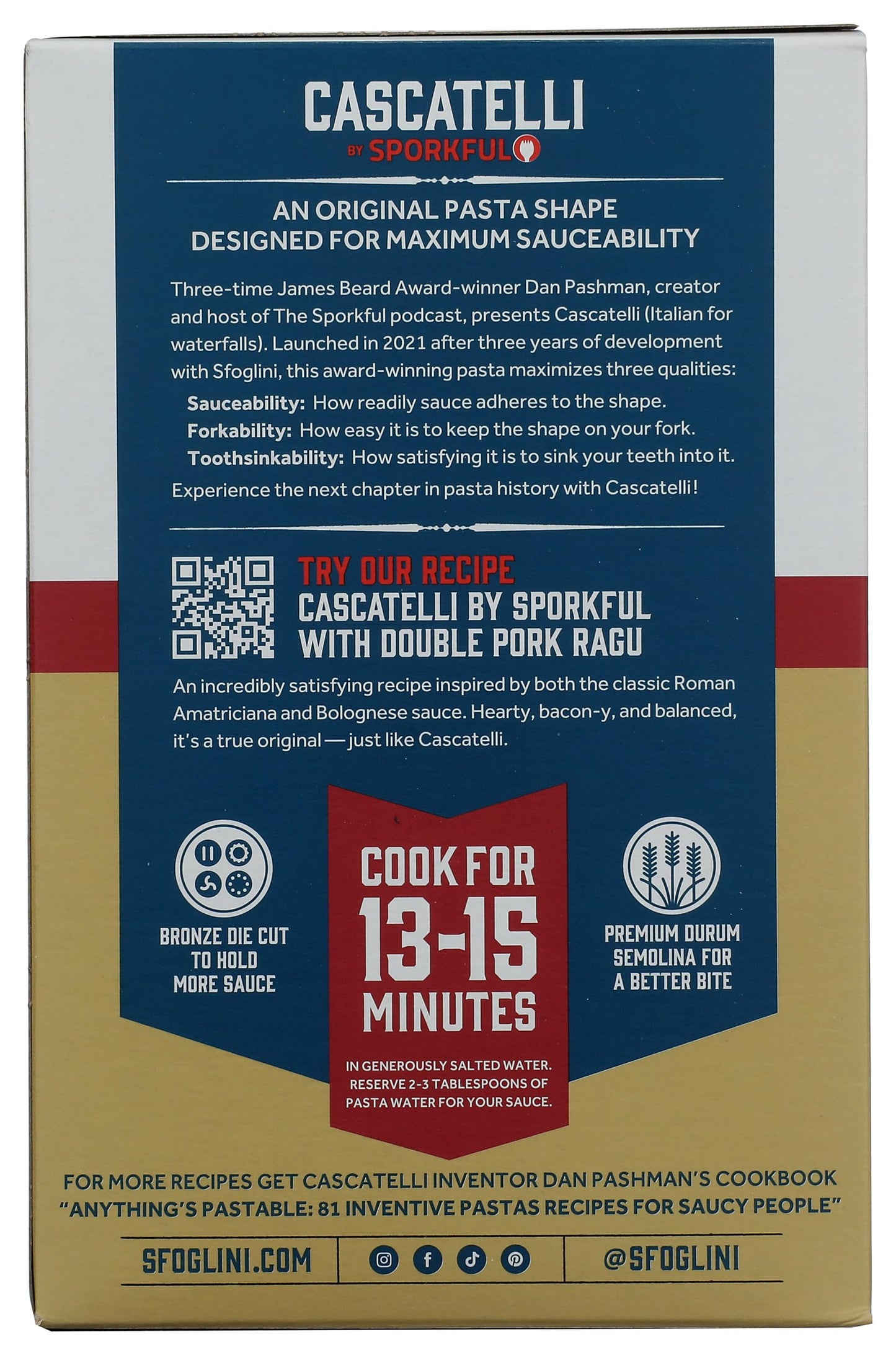 Sfoglini Cascatelli Pasta, 16 Oz