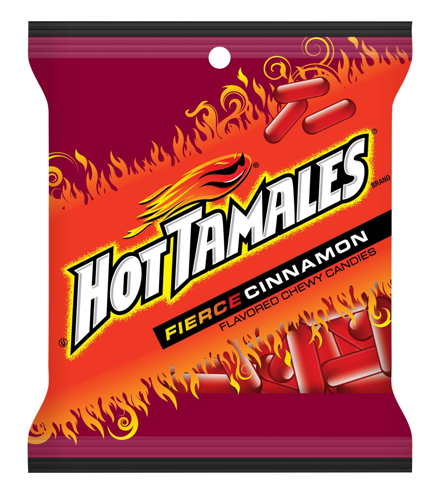 Hot Tamales Fierce Cinnamon Candy, 5Oz Bag (Pack Of 1) Cinnamon Candy, Gummy Candy, The Hampton Candy Company