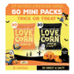 LOVE CORN Variety Pack  Featuring Cheddar & Sweet and Salty  0.35 oz x 60 Delicious Crunchy Corn Healthy Family Snacks Gluten Free  Kosher  NON-GMO  Great Alternative for Chips  Nuts  ers  and Pretzels