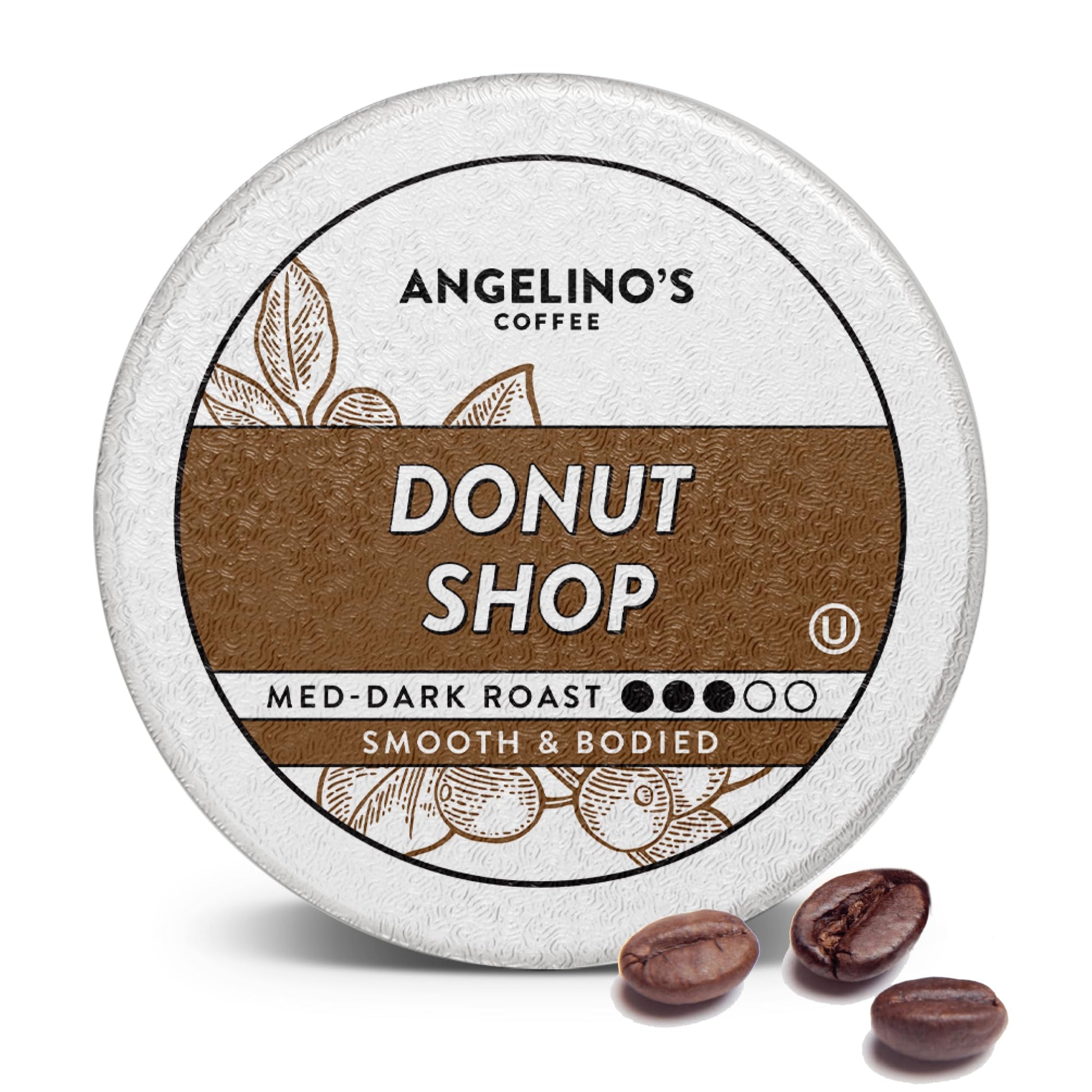 Angelinos Coffee Donut Shop K-Cup Pods, 96 Count Compatible with Keurig 2.0