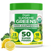 Orgain Supreme Greens Powder, 25 Organic Greens & 50 Superfoods, Vegan, 8.48 Oz, Gut Health & Immune Support, Lemon Twist Flavor