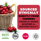 Dried Cherries, Unsweetened, Tart, Berrilys,16 Oz, Pitted, Kosher, Unsulfured, Sour, No Added Sugar, No Preservatives, No Oil, N