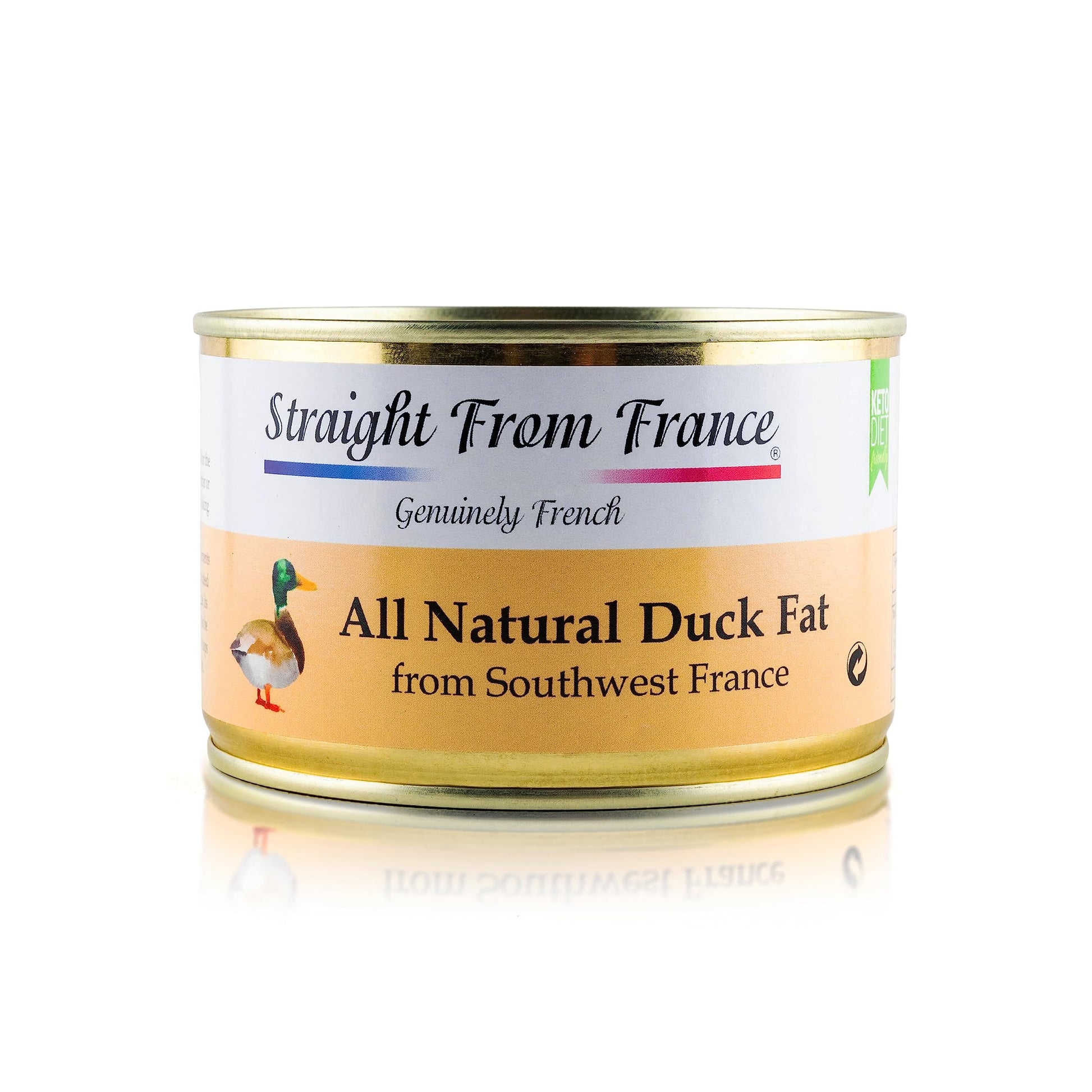 Straight from France All Natural Duck Fat for Cooking from Southwest France Keto and Paleo Diet Friendly 340g 12oz