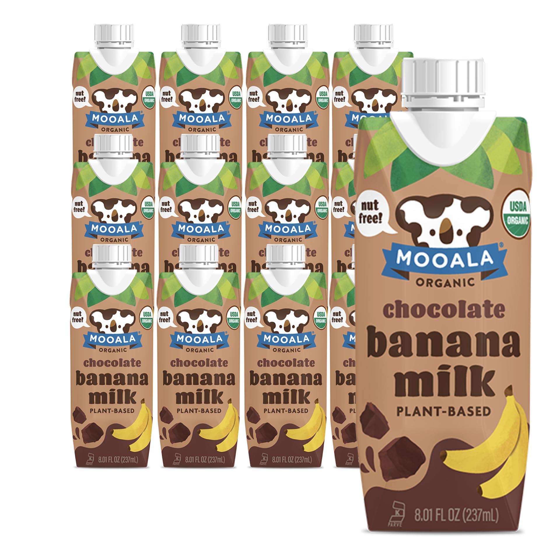 Mooala Chocolate Bananamilk Organic Shelf Stable 237 mL Case 12