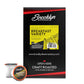 Brooklyn Beans Coffee Pods Breakfast Gourmet Variety Pack, 40 Count, Compatible with 2.0 Keurig K Cup malt-inspired