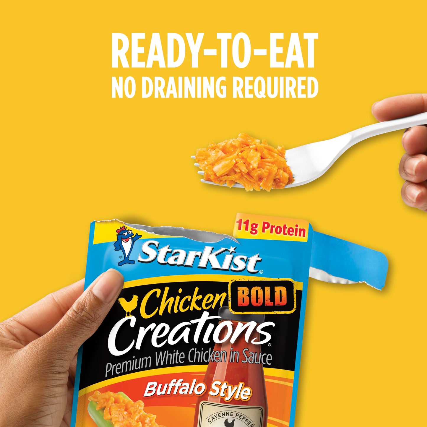 StarKist Chicken Creations BOLD Buffalo Style, 2.6 oz Pouch, Pack of 12, Other Color