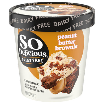 So Delicious Peanut Butter Brownie Cashewmilk Frozen Dessert, 1 Pt