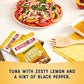 Bumble Bee Lemon & Pepper Seasoned Tuna, 2.5 Ounce Pouch (Pack of 4)
