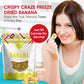 Crispy Craze Freeze Dried Bannans (24 Snack Sized Bags, 0.52 Oz Each), Sliced Banana Fruit Crisps, Non Gmo, Healthy Snack, No Ad