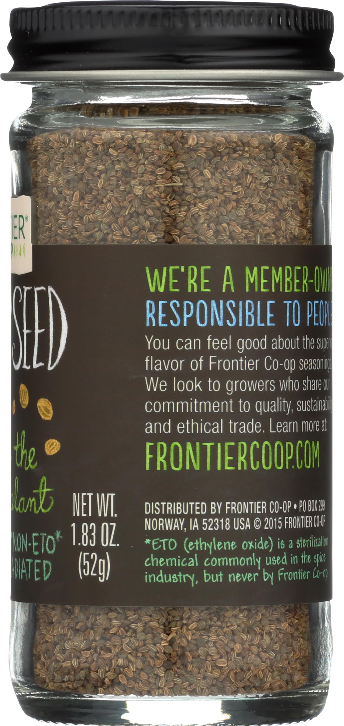 Frontier Co-Op Whole Celery Seed, 1.83 Ounce Bottle, Great Texture In Salads, Key In Ethnic Dishes And Pickling, Kosher