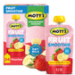 Motts Fruit Smoothies Strawberry Banana, 4.2 oz Clear Pouches, 24 Count (6 Packs of 4), Non-dairy, Made With Oatmilk, Made With 