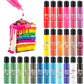 Togcolr 24 Color Oil Based Food Coloring Set, 0.35 Fl Oz Bottles, Concentrated for Chocolate Melts and Candy, Red