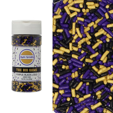 Mystic Sprinkles The Big Game Jimmy Mix 3oz Bottle (Purple, Black & Gold)