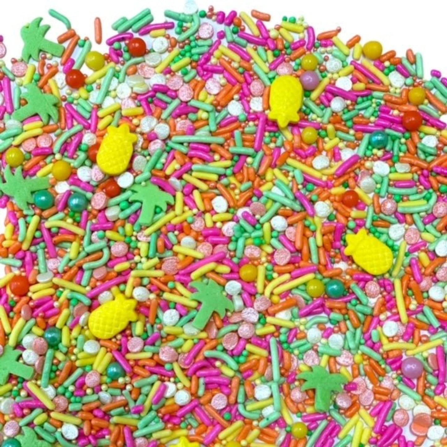 Cool Mom Sprinkles Hawaiian Luau Sprinkles - 4 oz. Gluten-Free Tropical Decor for Cakes, Cupcakes, Cookies & Desserts